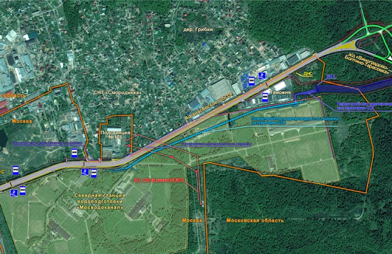 阿法纳索夫斯科耶公路改建工程，莫斯科州