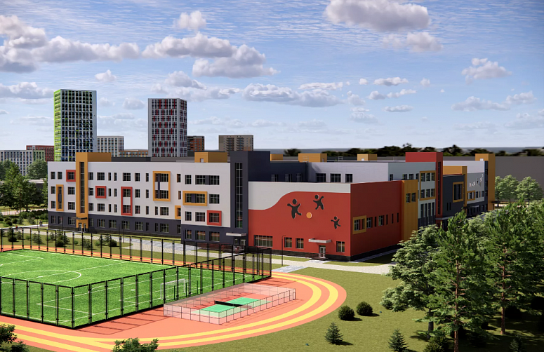 School for 2,100 students, Khabarovsk