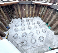 Reinforcement of the grillage of the Lena Bridge pier #5 begins 